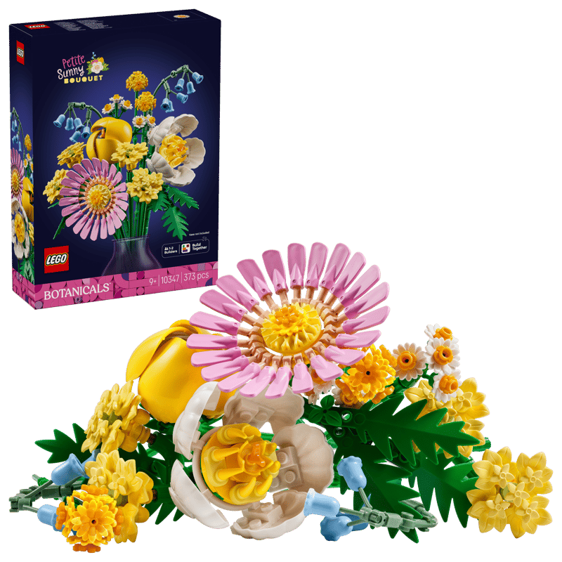 LEGO® Botanicals - Mic buchet luminos 10347, 373 piese, Flori Artificiale, Cadou Ideal pentru Femei