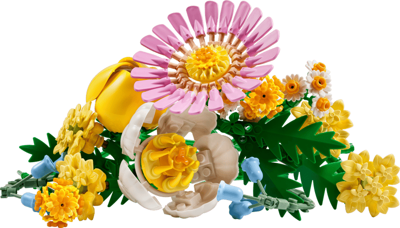 LEGO® Botanicals - Mic buchet luminos 10347, 373 piese, Flori Artificiale, Cadou Ideal pentru Femei