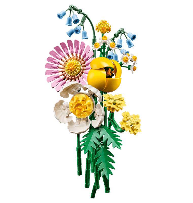 LEGO® Botanicals - Mic buchet luminos 10347, 373 piese, Flori Artificiale, Cadou Ideal pentru Femei
