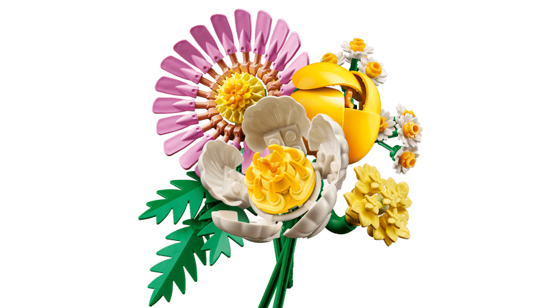 LEGO® Botanicals - Mic buchet luminos 10347, 373 piese, Flori Artificiale, Cadou Ideal pentru Femei