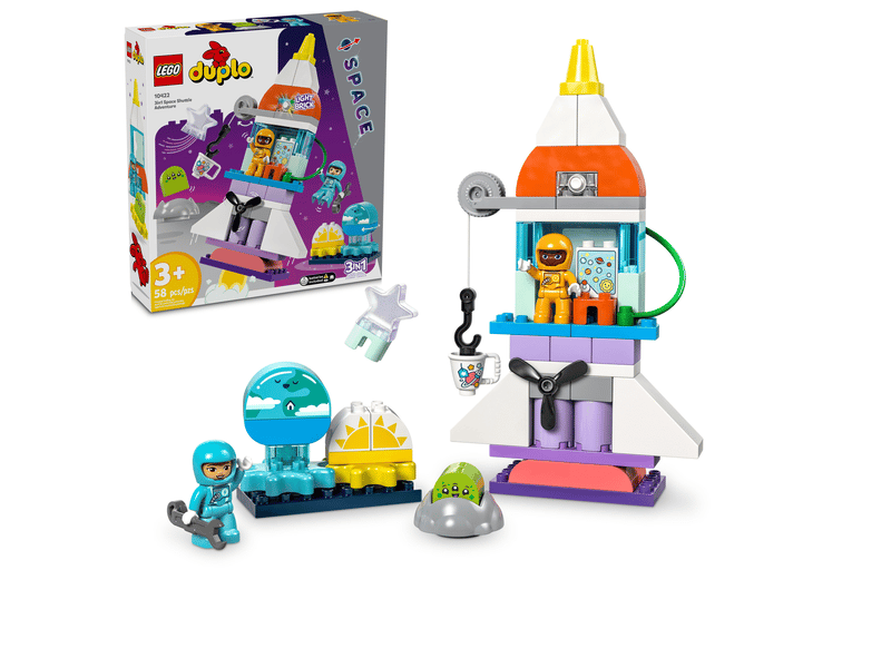 LEGO® DUPLO® - Aventura cu naveta spatiala 3 IN 1 10422, 58 piese