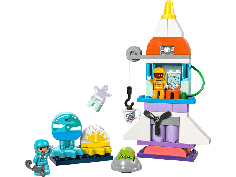 LEGO® DUPLO® - Aventura cu naveta spatiala 3 IN 1 10422, 58 piese