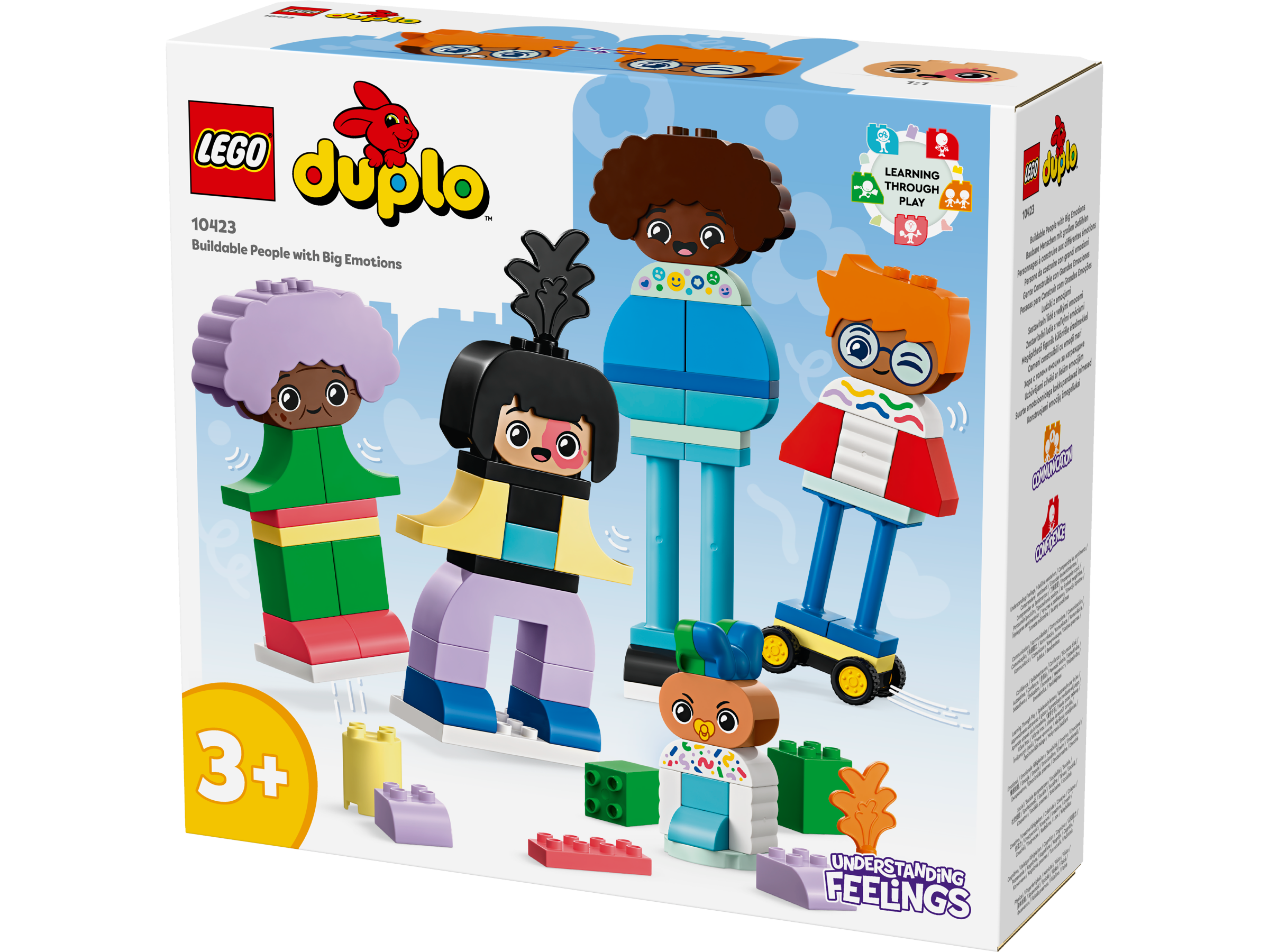 LEGO® DUPLO® - Oameni construibili cu emotii mari 10423, 71 piese