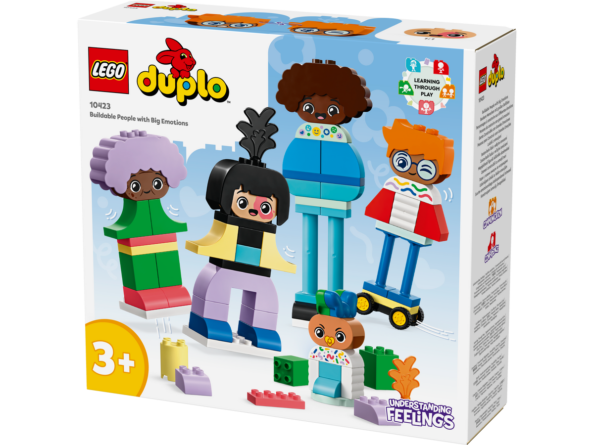 LEGO® DUPLO® - Oameni construibili cu emotii mari 10423, 71 piese