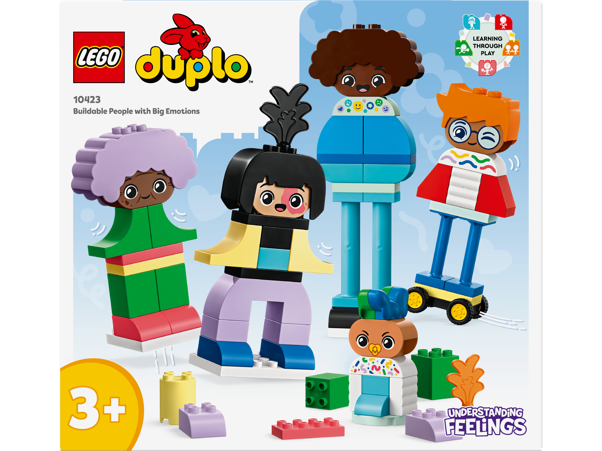 LEGO® DUPLO® - Oameni construibili cu emotii mari 10423, 71 piese