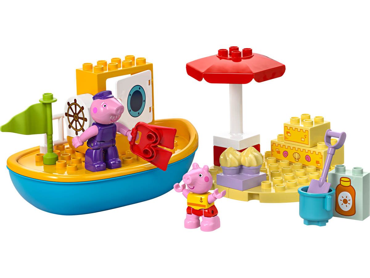 LEGO® DUPLO® - Excursia cu barca a Purcelusei Peppa 10432, 23 piese