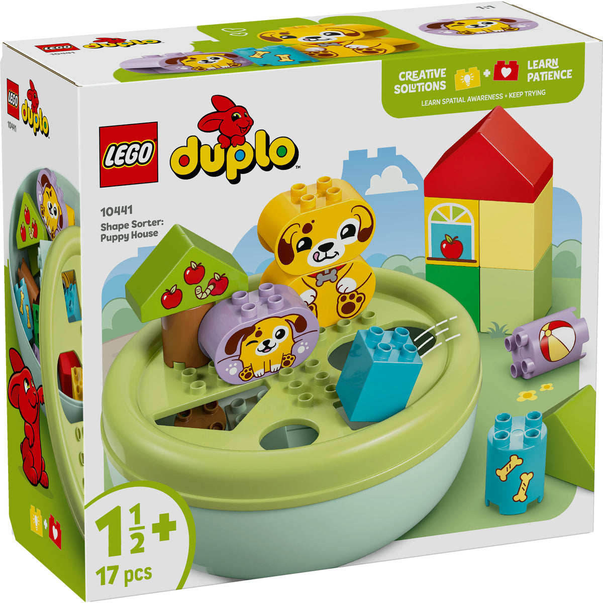 LEGO® DUPLO® - Sortator de forme: casa pentru catei 10441, 17 piese