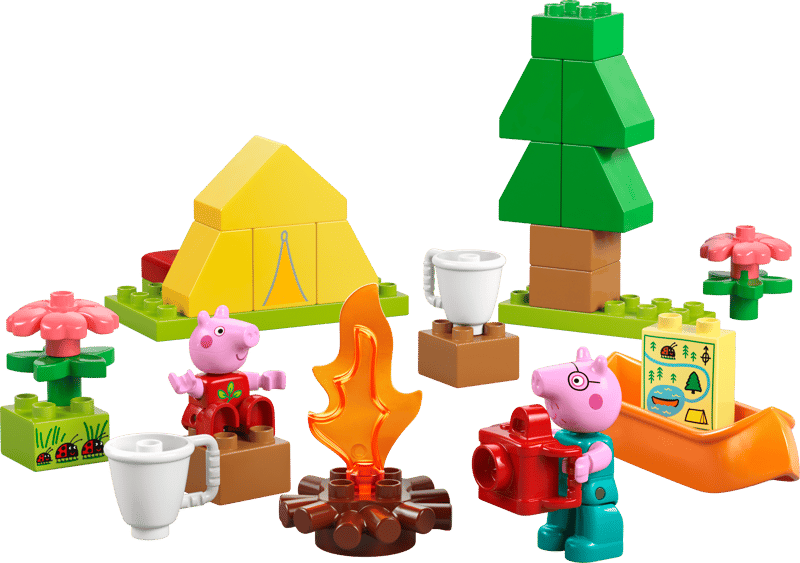 LEGO® DUPLO - Peppa Pig - Excursie cu cortul 10452, 32 piese
