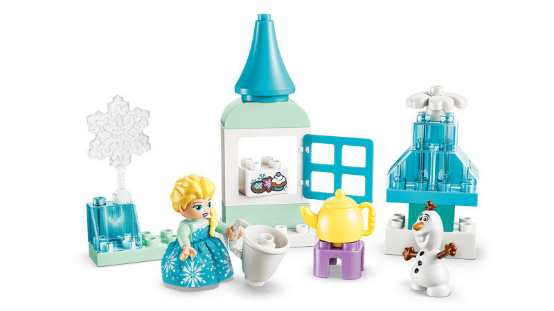 Set de constructie LEGO® DUPLO® | Disney Regatul de gheata Cutie creativa cu Elsa si Olaf din Regatul de gheata 10462, Jucarii pentru Copii de 2+ ani, Jucarii pentru Fete si Baieti, Jocuri Educative