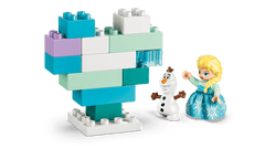 Set de constructie LEGO® DUPLO® | Disney Regatul de gheata Cutie creativa cu Elsa si Olaf din Regatul de gheata 10462, Jucarii pentru Copii de 2+ ani, Jucarii pentru Fete si Baieti, Jocuri Educative