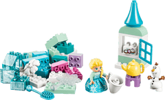 Set de constructie LEGO® DUPLO® | Disney Regatul de gheata Cutie creativa cu Elsa si Olaf din Regatul de gheata 10462, Jucarii pentru Copii de 2+ ani, Jucarii pentru Fete si Baieti, Jocuri Educative