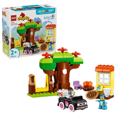 Set de constructie LEGO® DUPLO® Bluey Muffin si Blue, fetele care aduc pizza 10469, Jucarii pentru Copii de 2+ ani, Jucarii pentru Fete si Baieti, Jocuri Educative