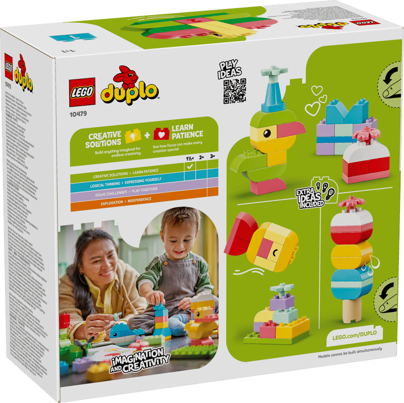 Set de constructie LEGO® DUPLO® Classic Cutie creativa in culori 10479, Jucarii pentru Copii, Jucarii pentru Baieti si Fete, Jocuri Educative