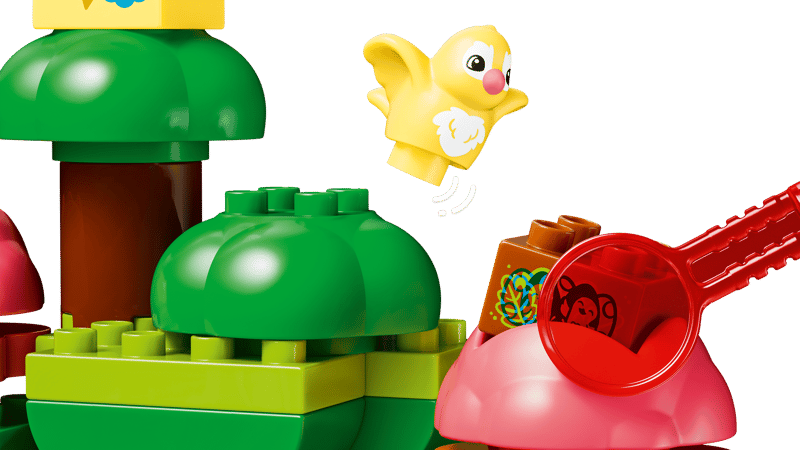 Set de constructie LEGO® DUPLO® Padurea descoperirilor cu animale salbatice 10480, Jucarii pentru Copii de 3+ ani, Jucarii pentru Baieti si Fete, Jocuri Educative