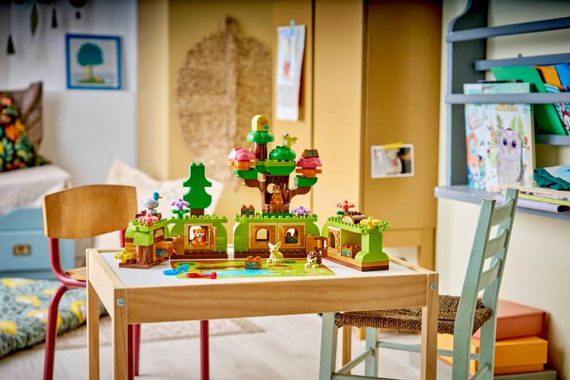 Set de constructie LEGO® DUPLO® Padurea descoperirilor cu animale salbatice 10480, Jucarii pentru Copii de 3+ ani, Jucarii pentru Baieti si Fete, Jocuri Educative