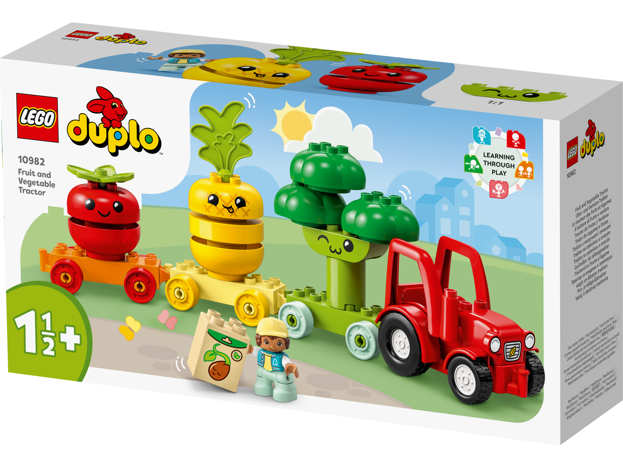 LEGO® DUPLO® - Primul meu tractor cu fructe si legume 10982, 19 piese