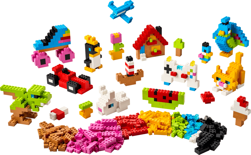 Set de constructie LEGO® Classic Caramizi creative in culori 11045, Jucarii pentru Copii de 5+ ani, Jucarii pentru Baieti si Fete, Jocuri Educative, 820 piese
