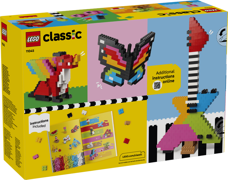 Set de constructie LEGO® Classic Caramizi creative in culori 11045, Jucarii pentru Copii de 5+ ani, Jucarii pentru Baieti si Fete, Jocuri Educative, 820 piese
