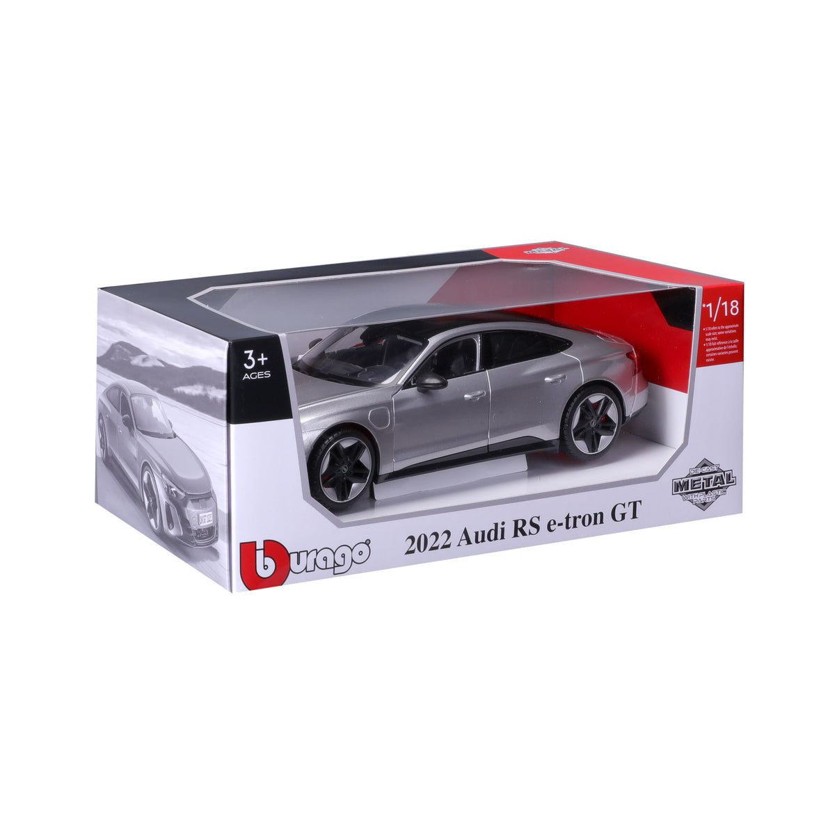 Macheta Bburago 1:18 2022 Audi Rs E-Tron Gt Silver Bb11050Sl
