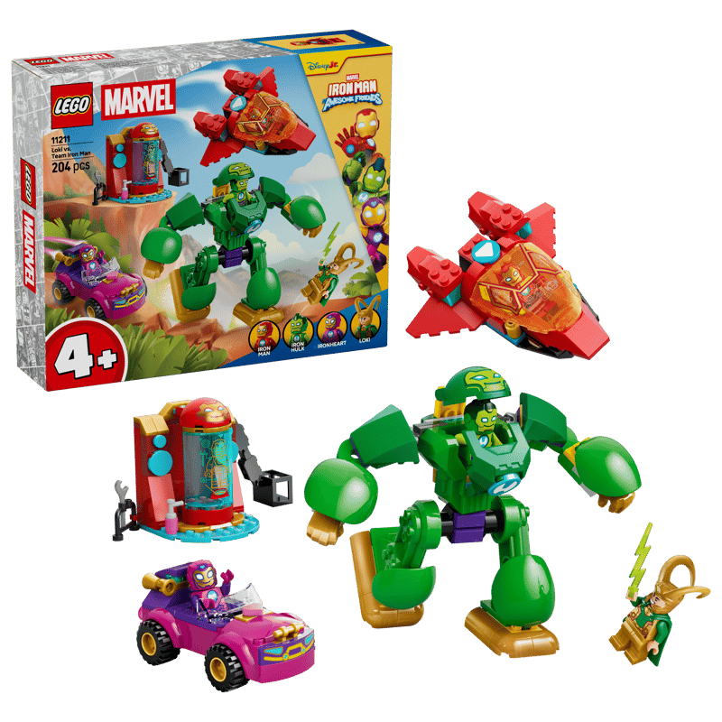 LEGO® Disney Junior - Marvel Loki vs Echipa lui Iron Man 11211, 204 piese