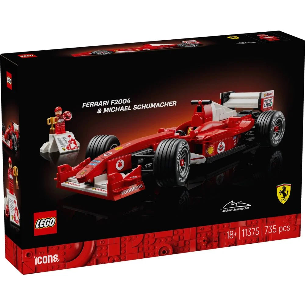 LEGO® Icons - Ferrari F2004 si Michael Schumacher 11375, 735 piese.