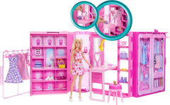 Mattel Set de joc cu papusa Dulapul de vis Barbie + 25 accesorii