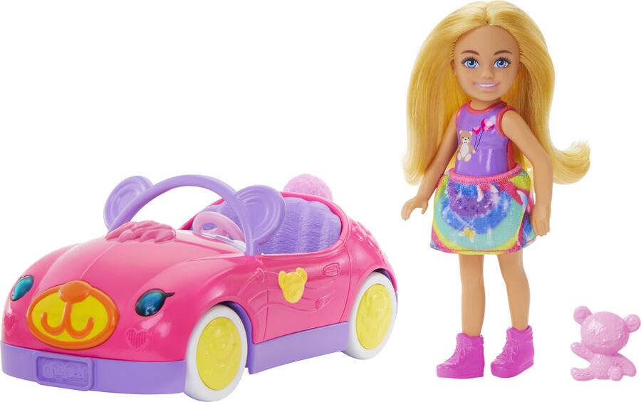 Mattel Set papusa Chelsea cu masinuta