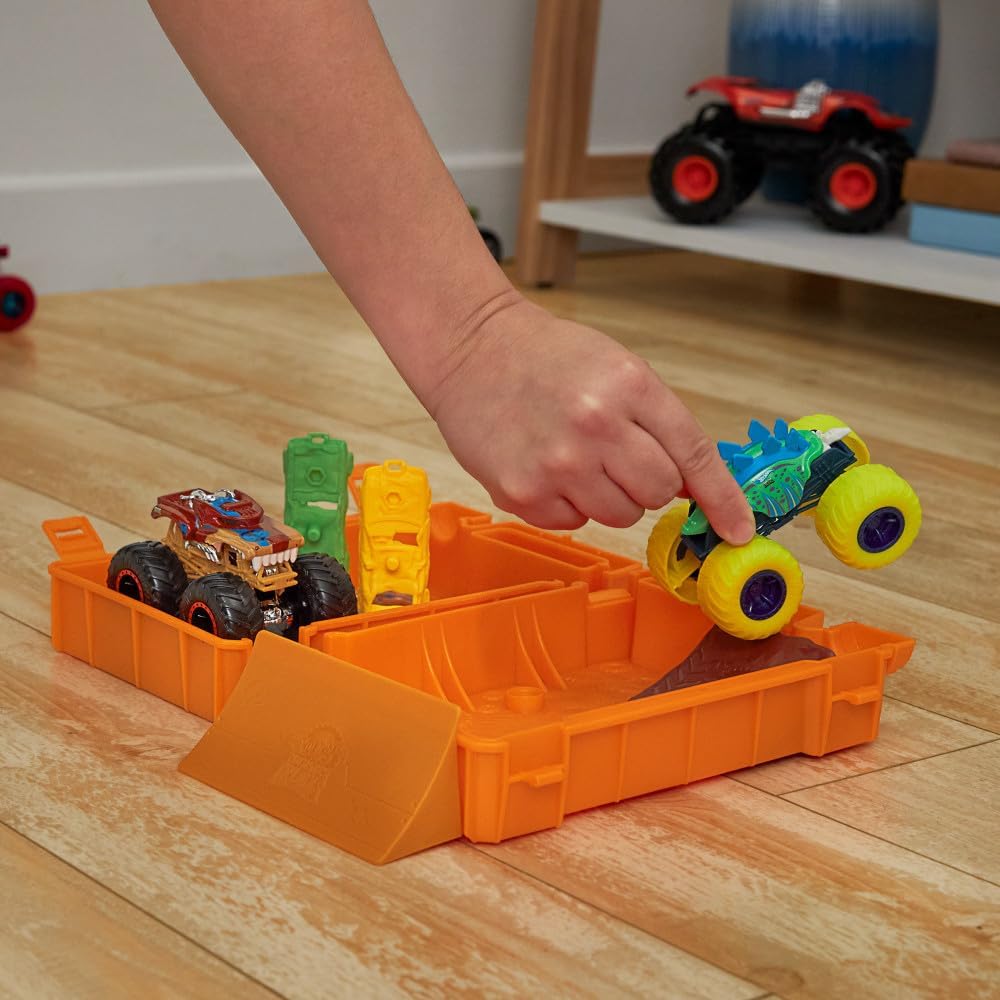 Mattel Hot Wheels Motosaurus – Set de joacă portabil în design de rezervor de combustibil