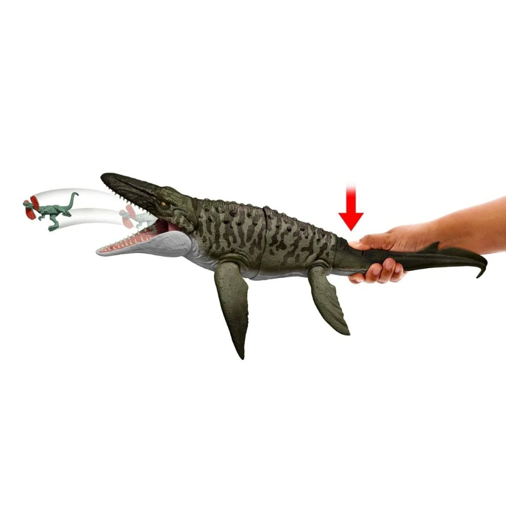 Mattel Figurina articulata, Jurassic World Rebirth, Bite N Blast, Mosasaurus