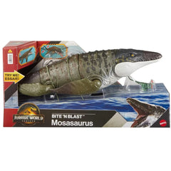 Mattel Figurina articulata, Jurassic World Rebirth, Bite N Blast, Mosasaurus