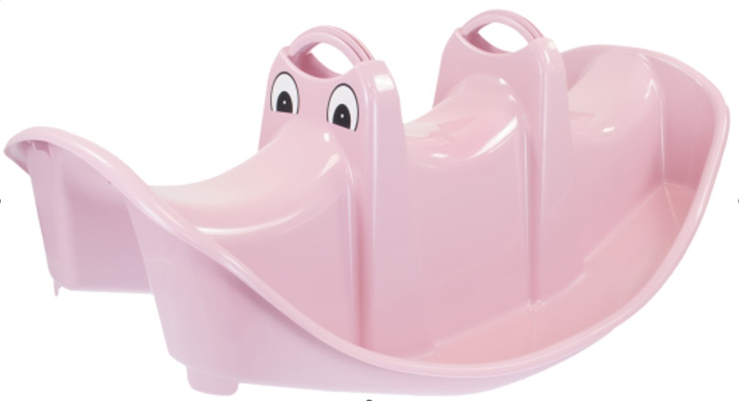 Balansoar copii, trei locuri,  Mochtoys, roz, MO12802ROZ