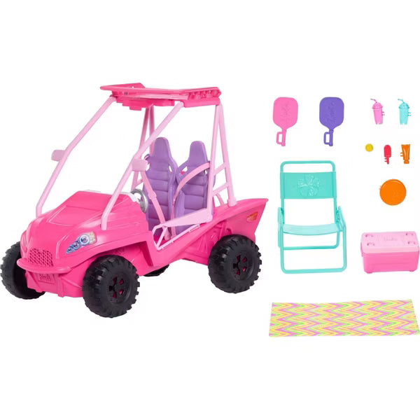 Mattel Set de joaca Barbie Mysteries - Beach Detectives, Masinuta Buggy