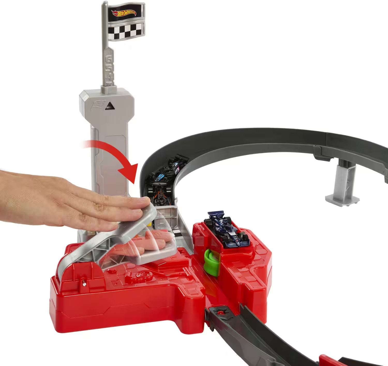 Mattel Pistă cu mașini de curse Hot Wheels Racing - Formula 1, 1:64