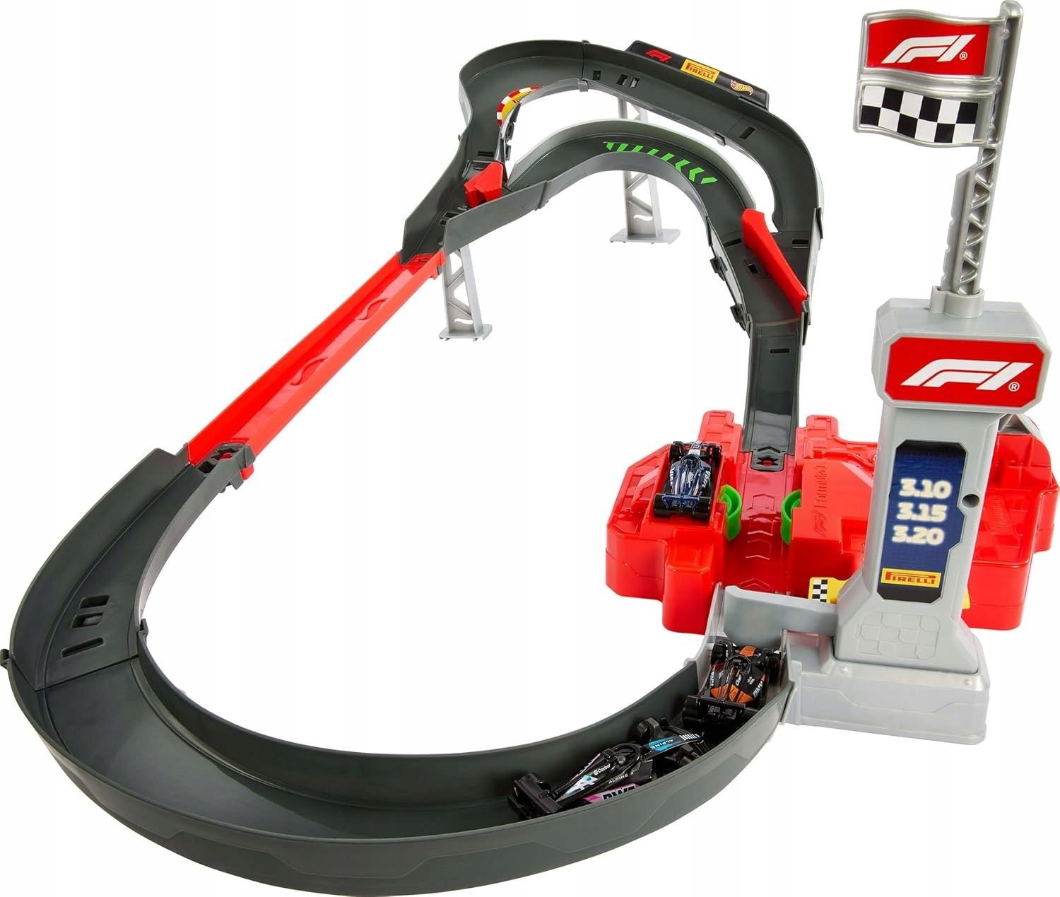 Mattel Pistă cu mașini de curse Hot Wheels Racing - Formula 1, 1:64