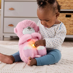 Mattel Jucarie de plus cu lumina, Vidra adormita - roz, 0 luni+
