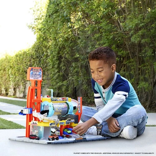 Mattel Spalatorie autocu 2 masini, Mattel Matchbox Myjnia Turbo Cyclone