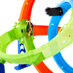 Mattel Masinute Hot Wheels Stunt - Fast Launch and Crash Track