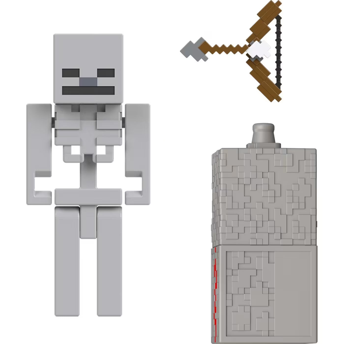 Mattel Minecraft – Figurine de acțiune cu accesorii și piese Redstone, 3,25 inch