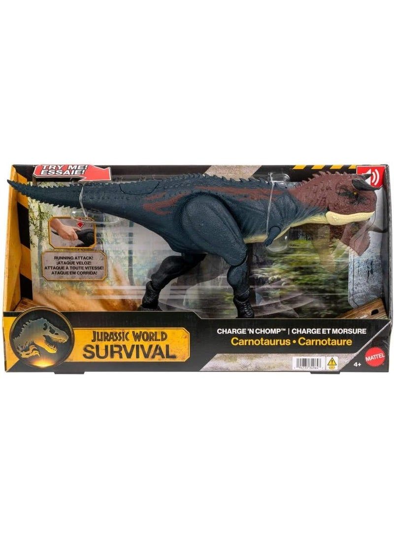 Mattel Jucărie interactivă Jurassic World - Charge N Chomp Carnotaurus