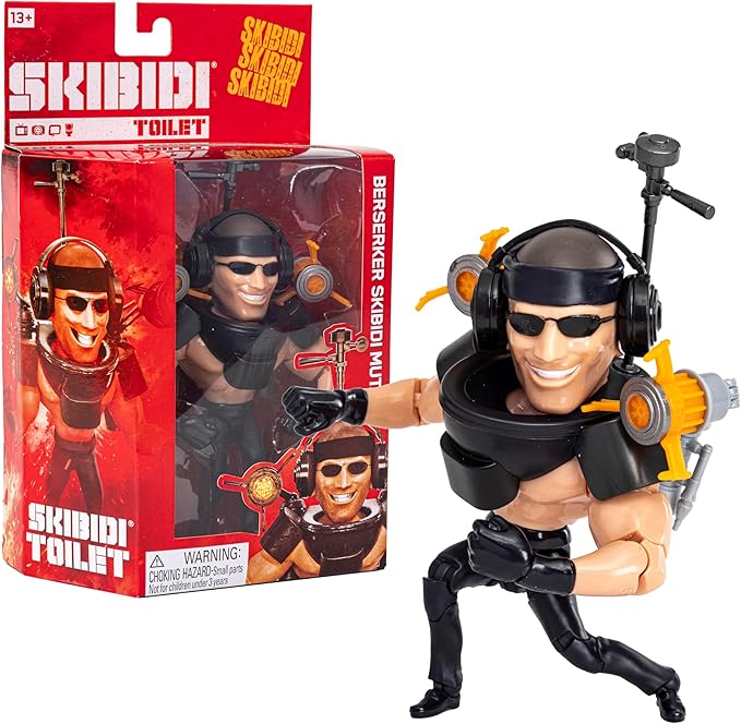Figurina Skibidi Toilet 15 cm Berserker Skibidi Mutant BONSKI1380S2-1383S2
