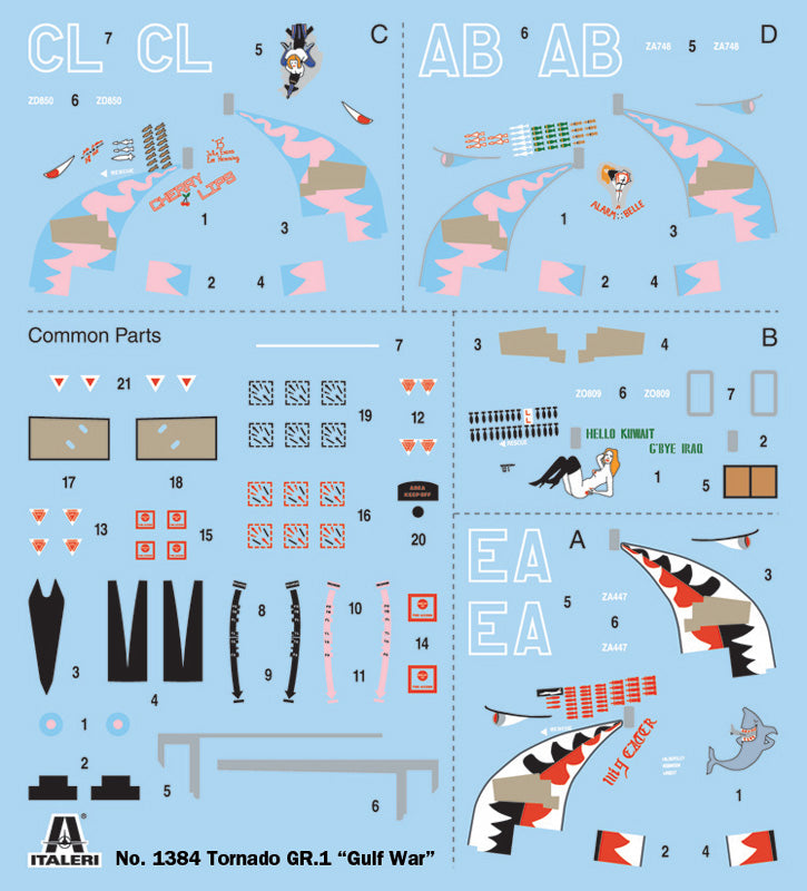 ITALERI Tornado Gr 1 Raf Gulf War It1384S