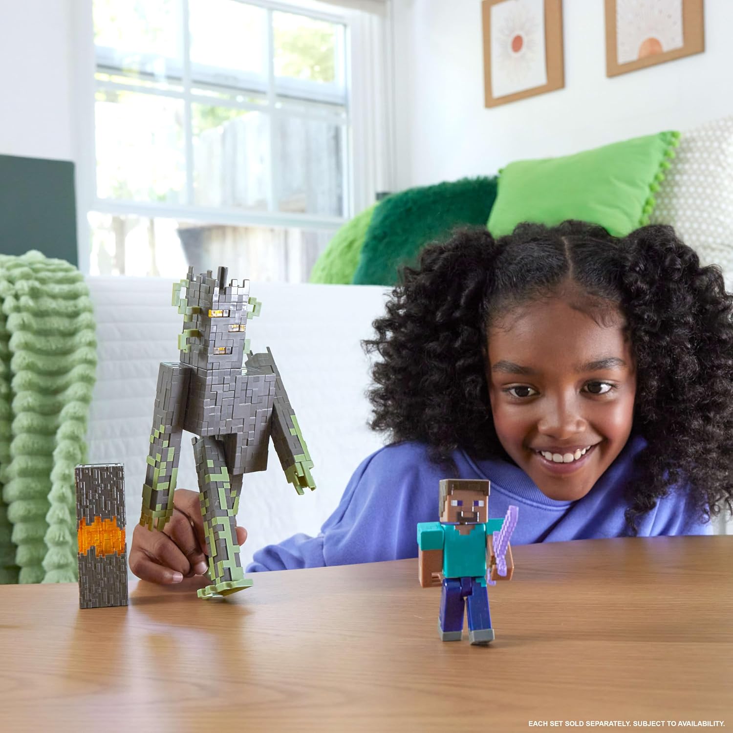 Mattel Minecraft – Figurina The Creaking cu lumini și sunete, 22,8 cm