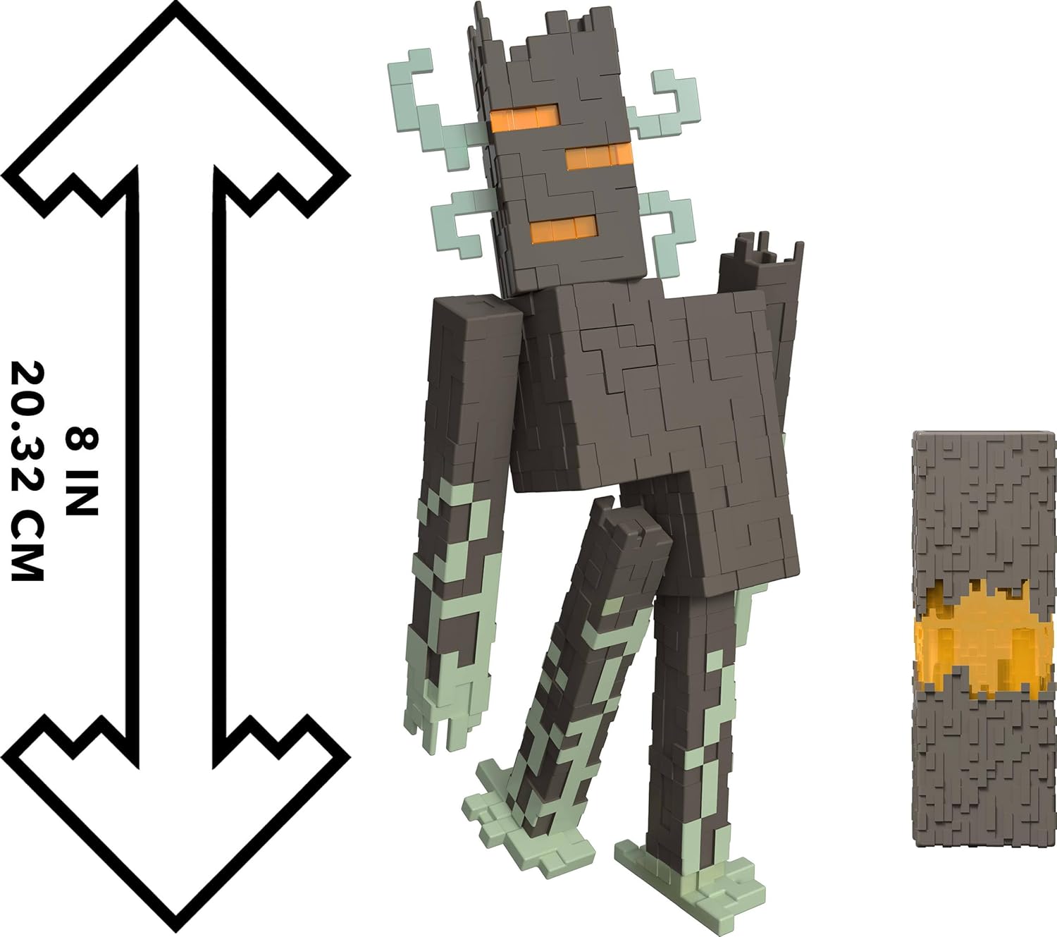 Mattel Minecraft – Figurina The Creaking cu lumini și sunete, 22,8 cm