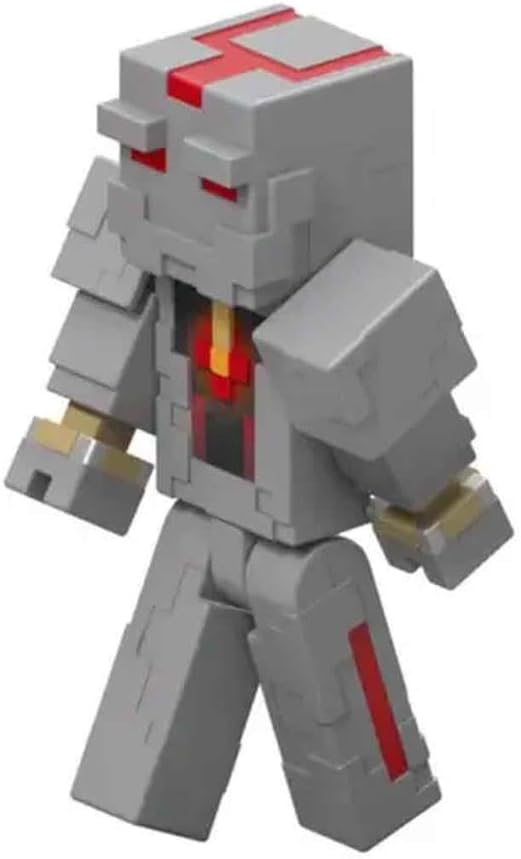 Mattel Minecraft, Jucarie interactiva, gri, set complet de accesorii