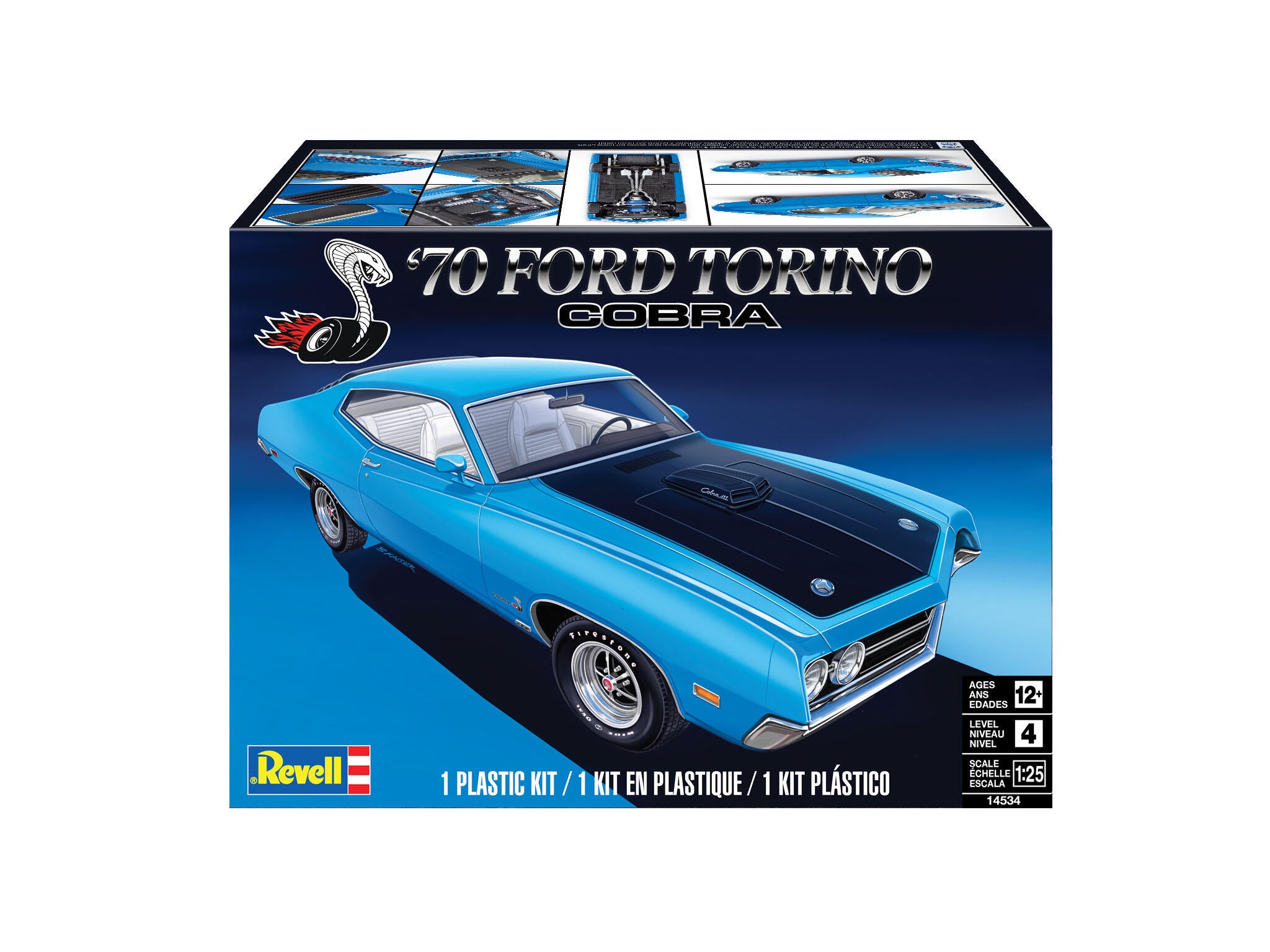 Revell Model Kit 1970 Ford Torino Kobra Rev14534