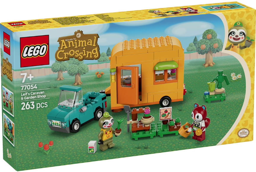 LEGO® Animal Crossing™ – Caravana și magazinul de grădinărit al lui Leif