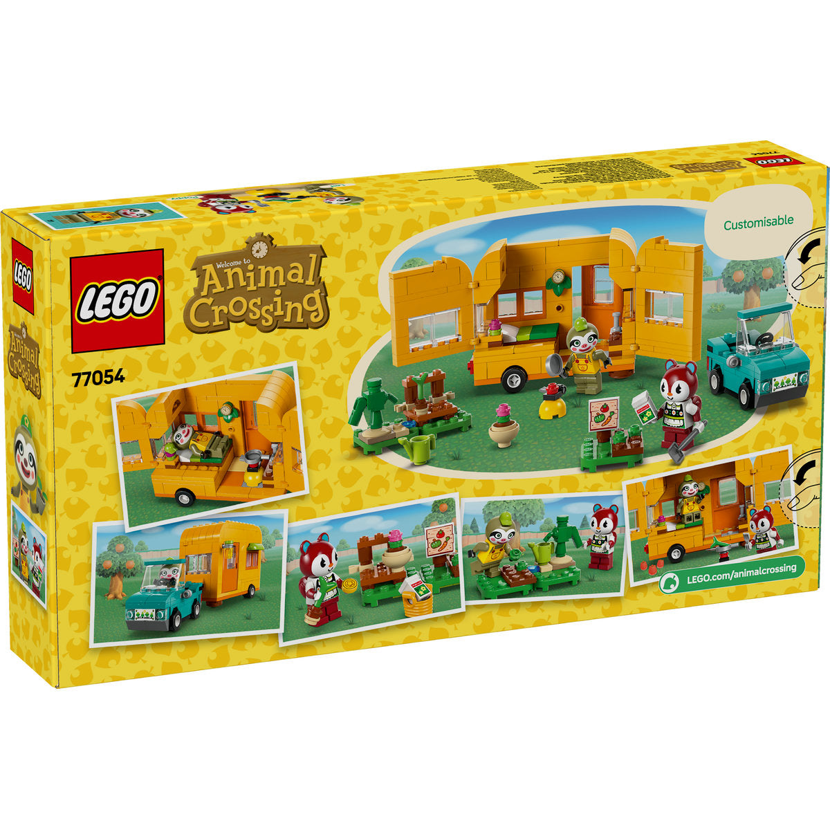 LEGO® Animal Crossing™ – Caravana și magazinul de grădinărit al lui Leif