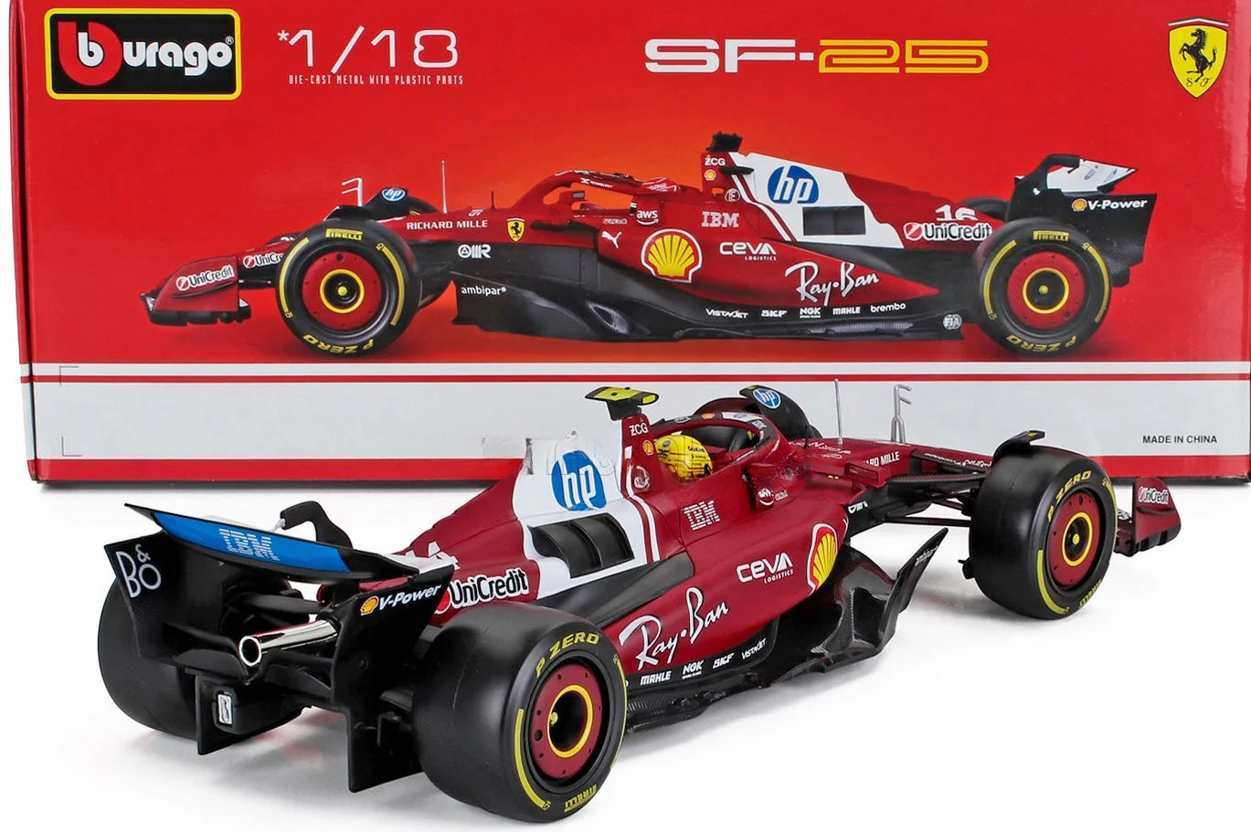 Macheta Bburago Ferrari Formula 1:18 F Hamilton Bb16816/44