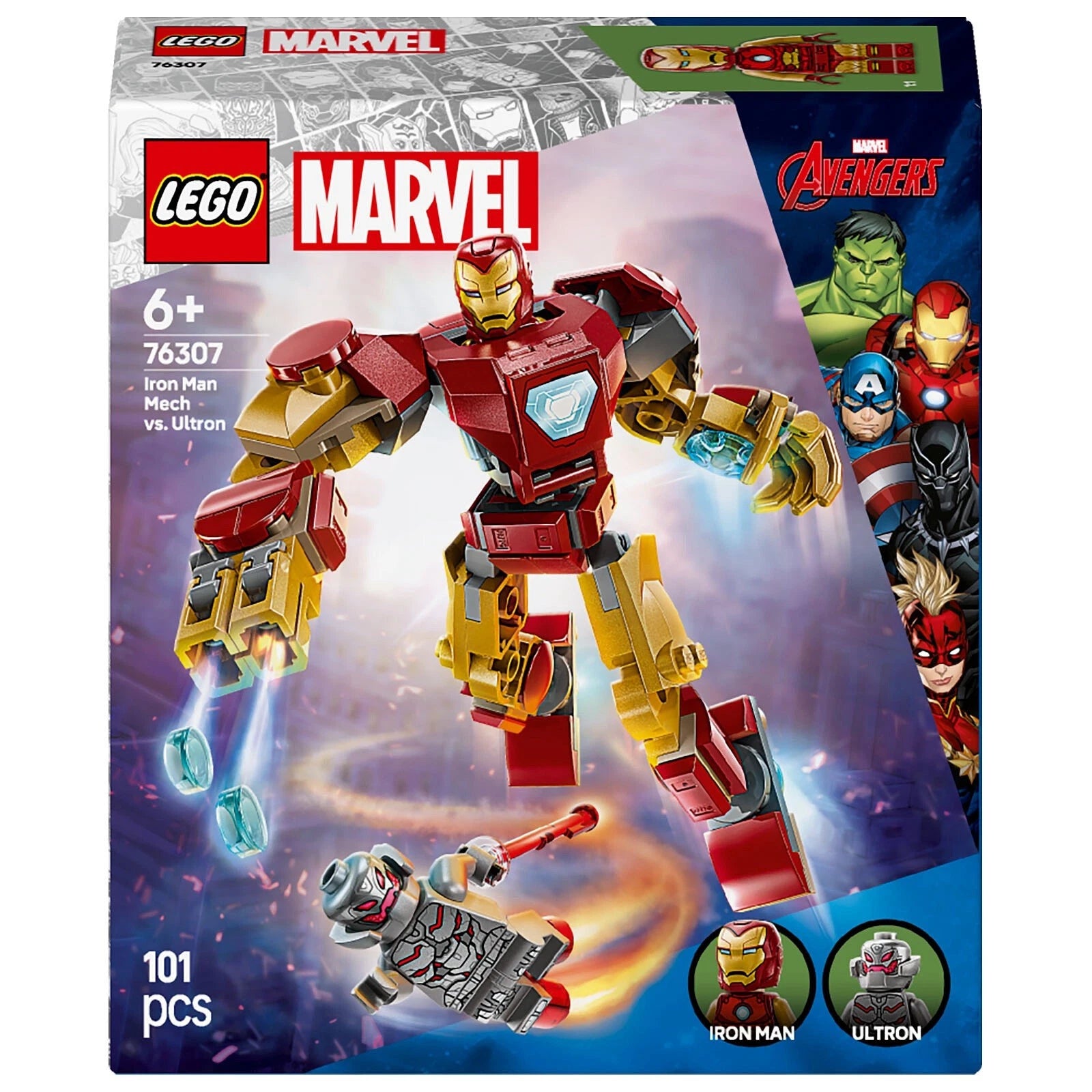 LEGO® Marvel - Robotul Iron Man Vs. Ultron