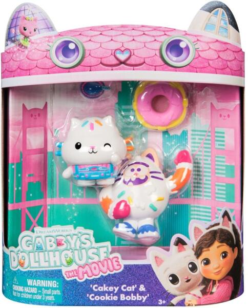 Spin Master Casa De Papusi Gabby Film Pachet 2 Figurine Cakey Cat Si Cookie Bobby Spm6072884-20151834